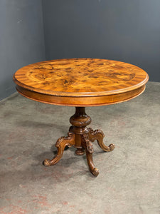 Burr Walnut Centre Table