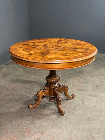 Burr Walnut Centre Table