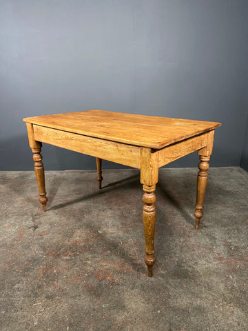 Small Early Victorian Pitch Pine Table
