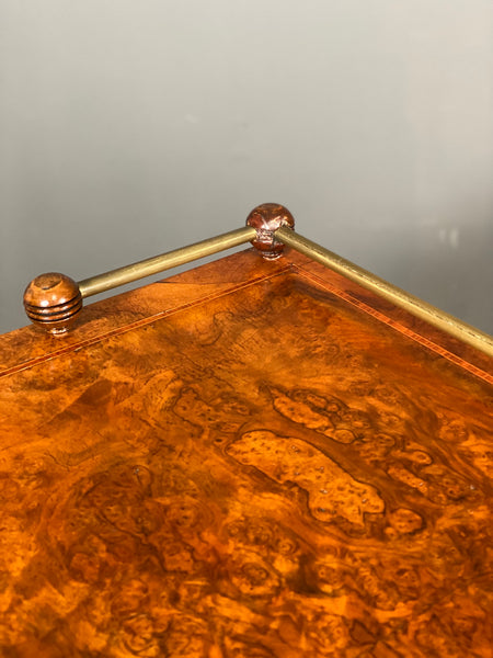 Victorian Burr Walnut Pier Cabinet