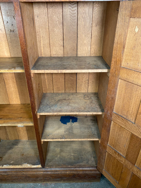 Large Oak Church Vestry Cupboard c1900