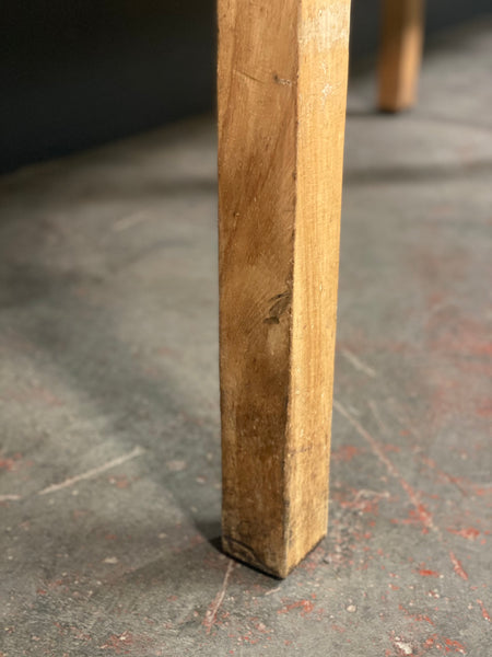 Huge 10ft Beech School Refectory Table c1920