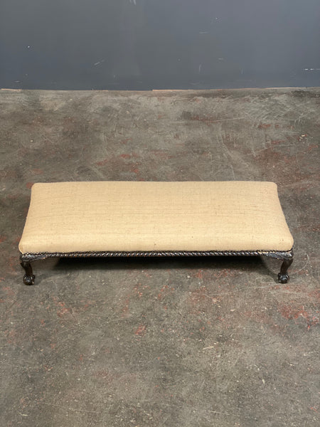 Victorian Ball & Claw Oak Footstool