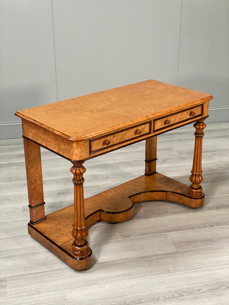 19th Century Birds Eye Maple Console Table