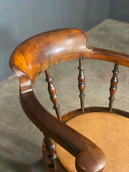 19th Century Captains Swivel Desk Chair