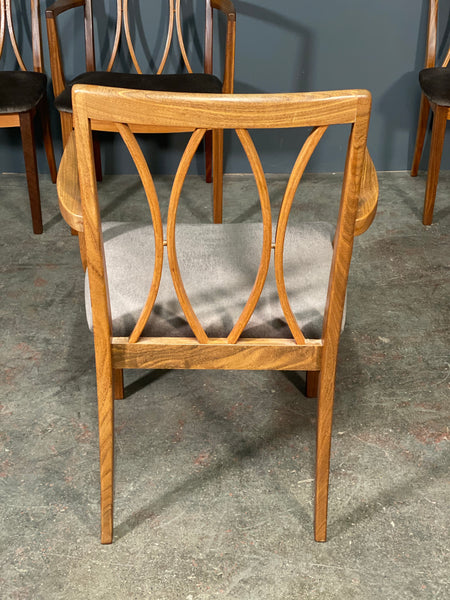 Mid 20th Century G Plan Extending Dining Table With 6 Chairs