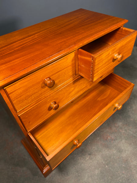 Large 20th Century Figured Mahogany Chest Of Drawers