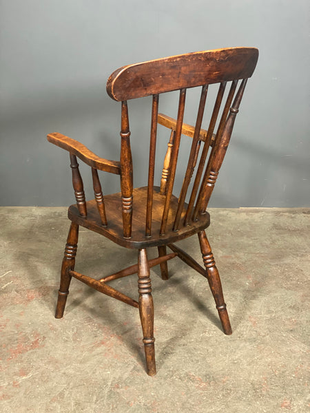 19th Century High Back Elm Windsor Chair