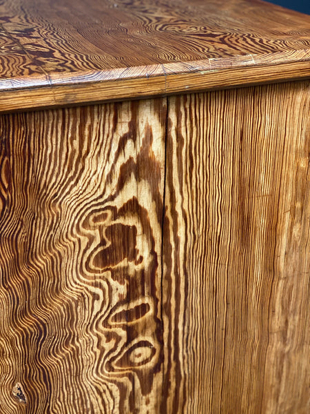 Victorian Pitch Pine Gothic Chest Of Drawers