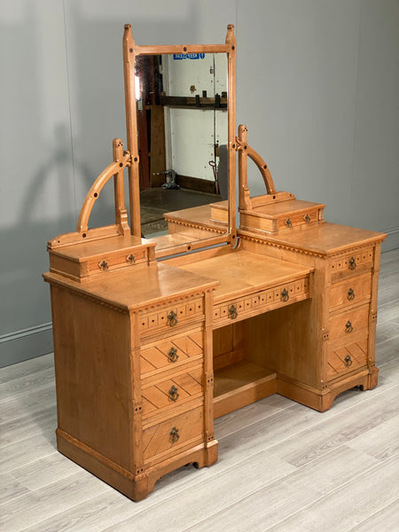 19th Century Aesthetic Movement Ash Dressing Table