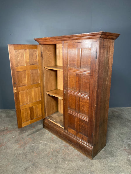 Large Oak Church Vestry Cupboard c1900