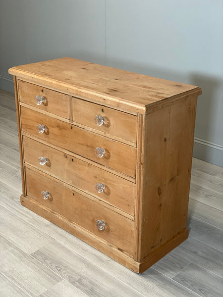 Victorian Pine Chest Of Drawers