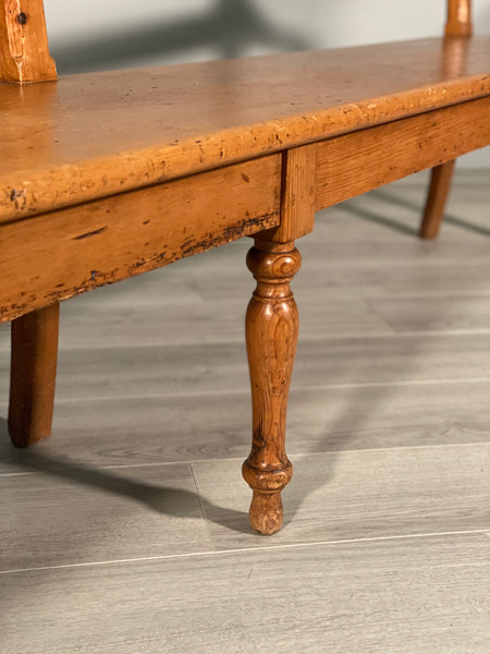 Large 19th Century Pine Bench
