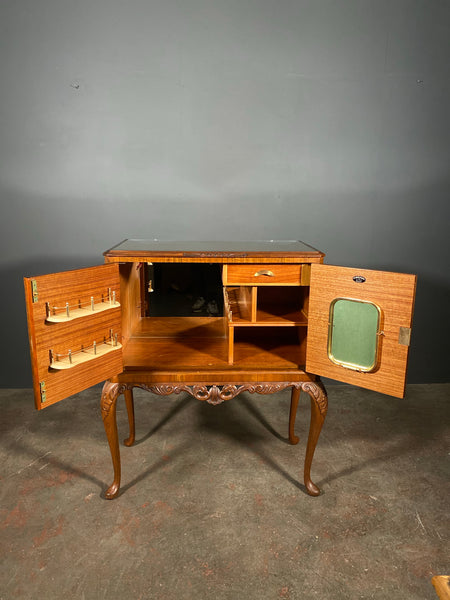 Mid 20th Century Burr Walnut Cocktail Cabinet