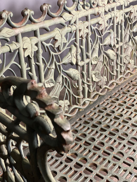 Large 20th Century Cast Iron Garden Bench