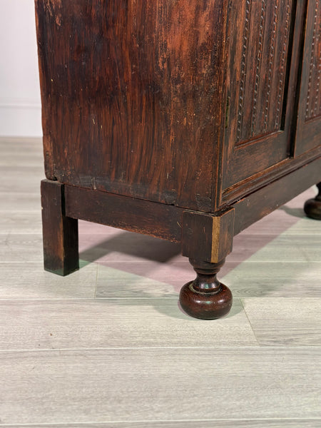18th Century Carved Oak Cupboard