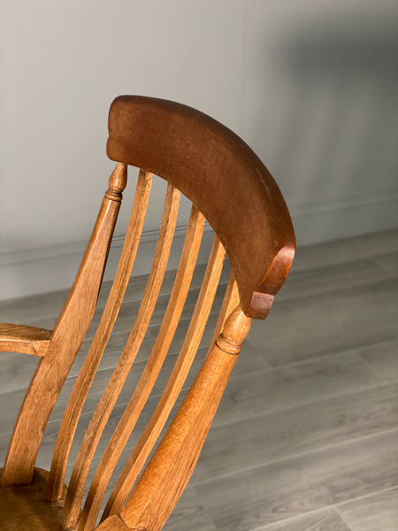 Large Antique Oak Rocking Chair