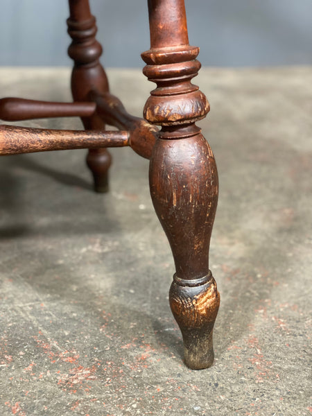 Victorian Elm Smokers Bow Arm Chair