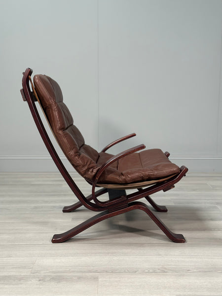Focus Leather Armchair By Bramin c.1970’s