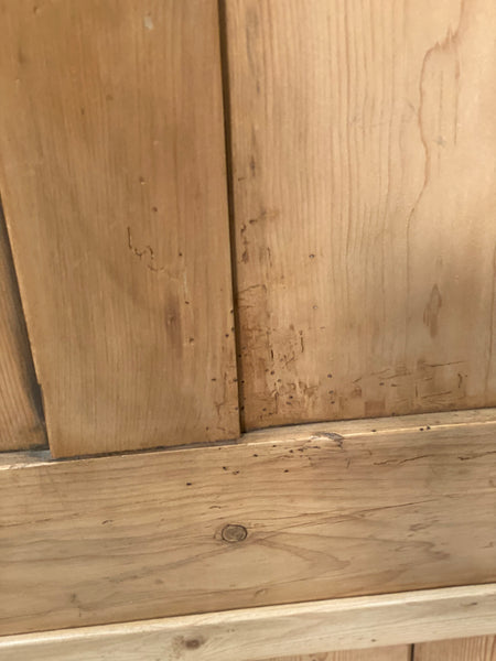 Small Vintage Pine Settle