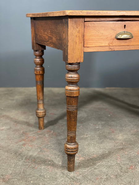 Victorian Pitch Pine Writing Desk