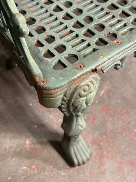 Large 20th Century Cast Iron Garden Bench
