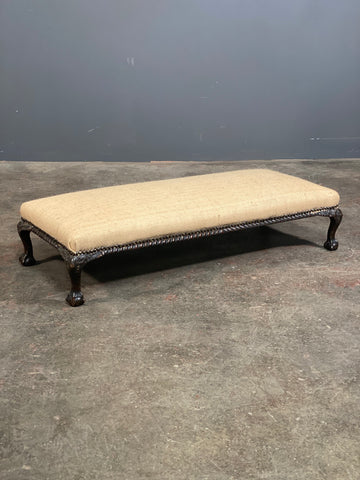 Victorian Ball & Claw Oak Footstool