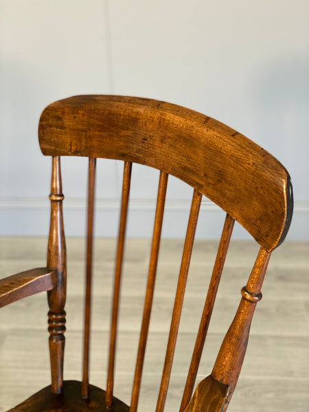 19th Century High Back Elm Windsor Chair