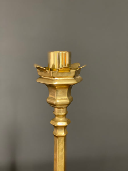 Vintage Large Church Altar Brass Candlestick