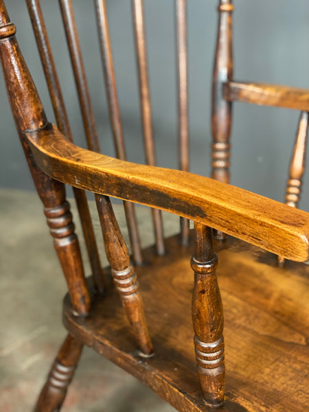 19th Century High Back Elm Windsor Chair