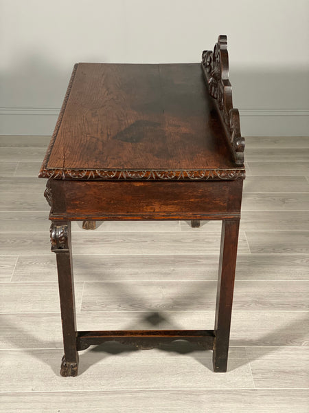 19th Century Carved Oak Greenman Table