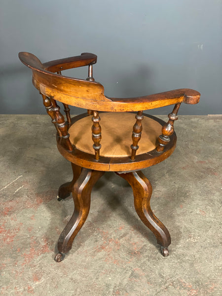 19th Century Captains Swivel Desk Chair