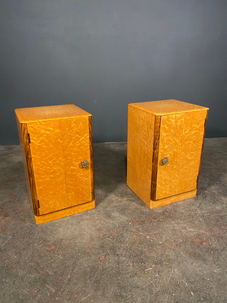 Pair Of Birds Eye Maple Bedside Cabinets By Austinsuite