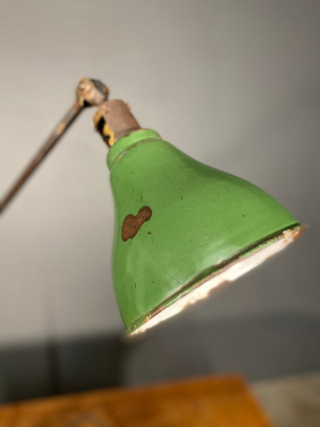 Large Antique Dugdill Industrial Angle poise Desk Lamp c1930