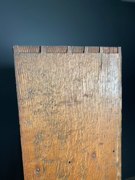 Large Early Victorian Green Oak Bookcase
