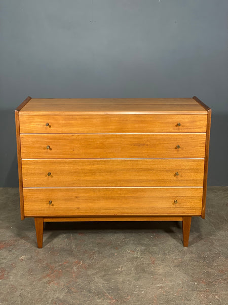 A Younger Walnut Chest Of Drawers by John Herbert