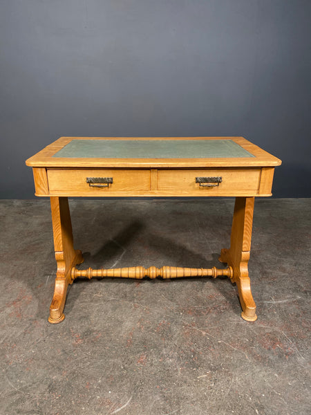 Small Light Oak Writing Desk c1920