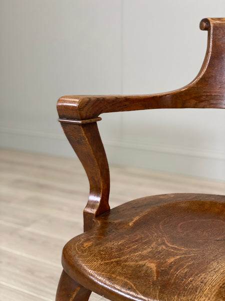 19th Century Oak Desk Chair