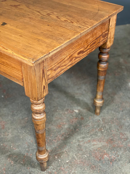 Victorian Pitch Pine Writing Desk