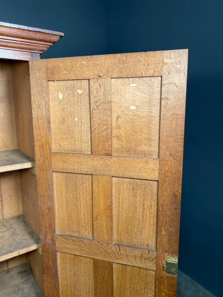 Large Oak Church Vestry Cupboard c1900