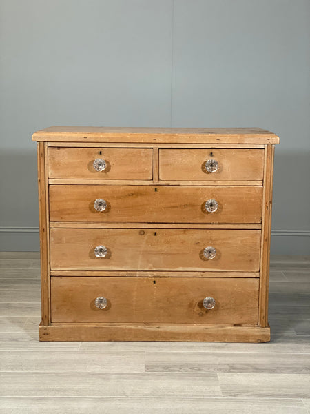 Victorian Pine Chest Of Drawers