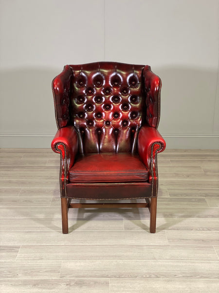 Georgian Style Chesterfield Wingback Armchair