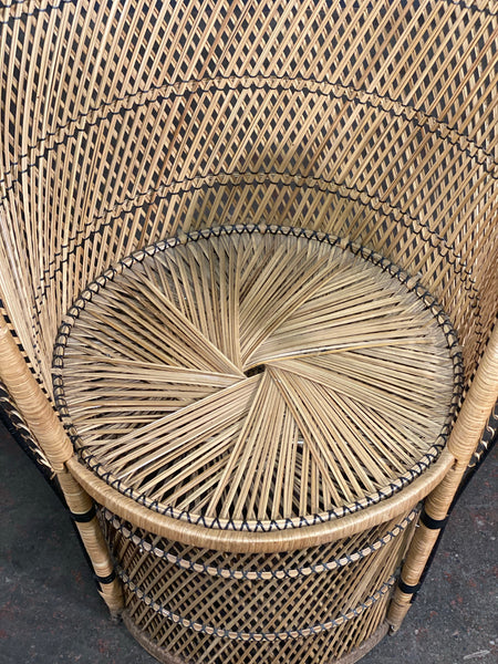 Vintage Rattan Peacock Chair