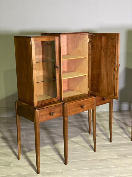 A Pair Of Walnut Cabinets By Arthur Reynolds Of Ludlow