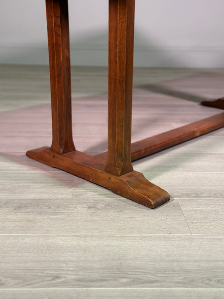 Arts and Crafts Oak Refectory Table By Arthur Reynolds Of Ludlow