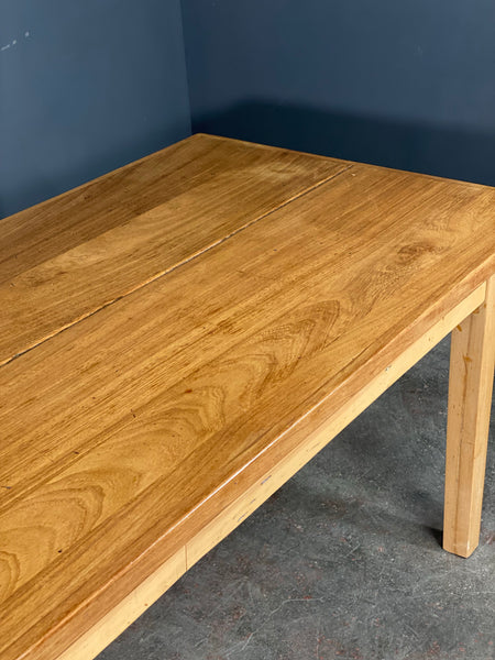 Science Lab Iroko Dining Table