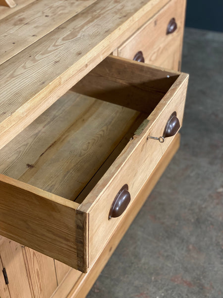 Antique Pine Sideboard Server