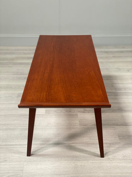 Mid 20th Century Curved Teak Coffee Table