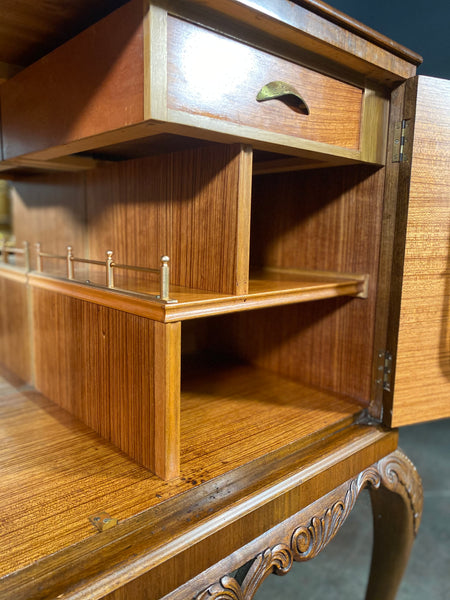 Mid 20th Century Burr Walnut Cocktail Cabinet