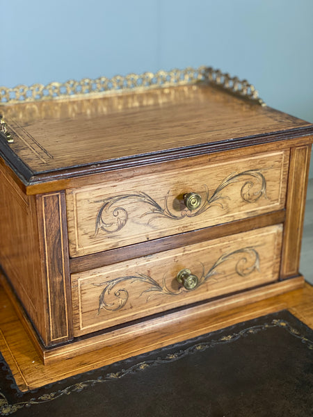 A Victorian Rosewood Desk By Maple & Co